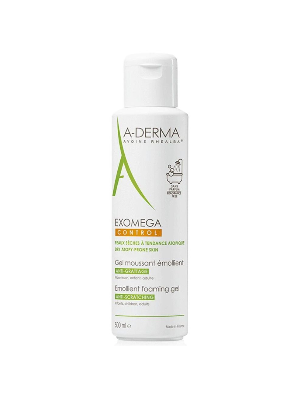 Aderma Exomega Gel Moussant Facial Y Corporal 500ml