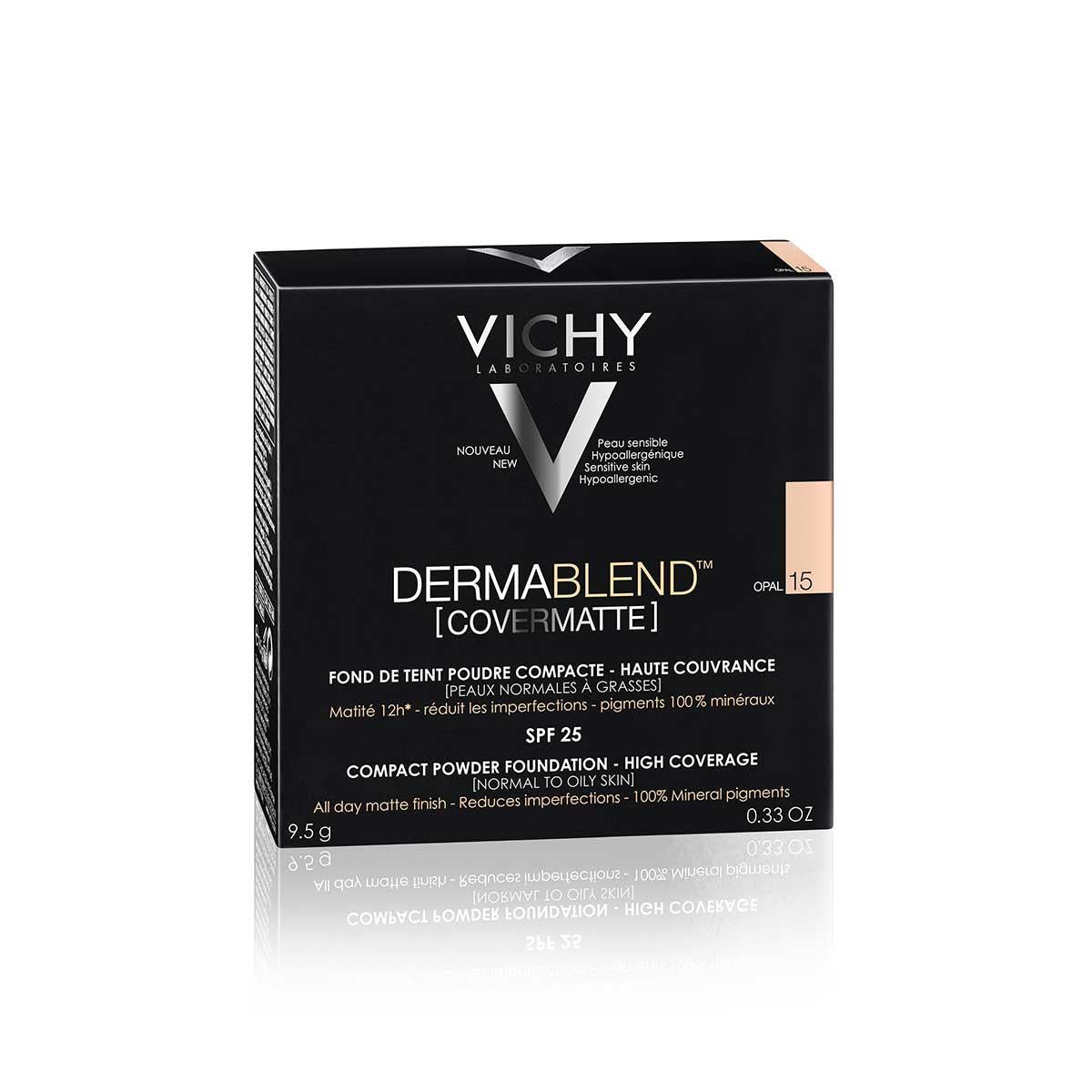 Vichy Dermablend Compacto Mineral Covermatte Tono 15 Opal 9.5 G