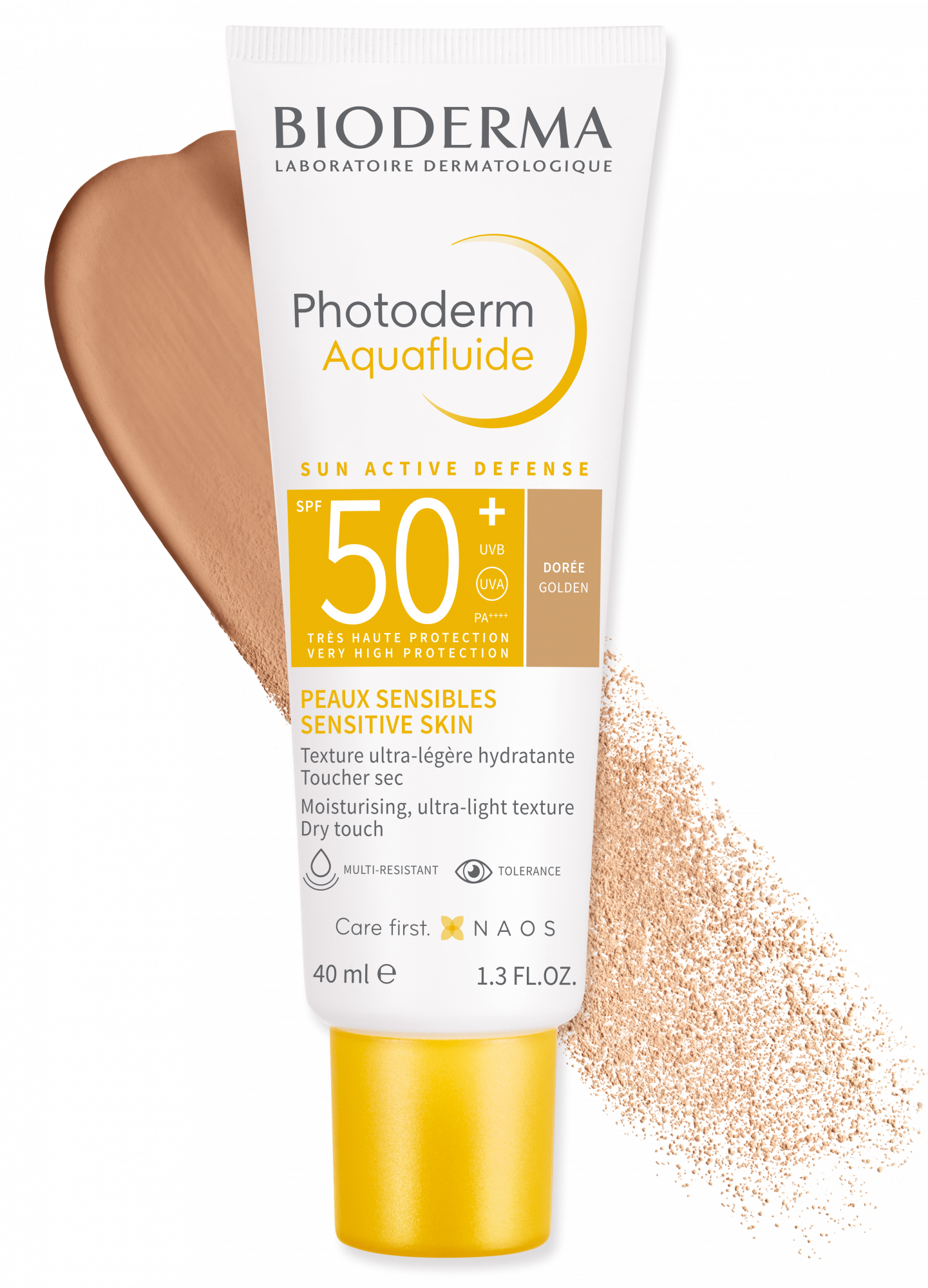 Bioderma Photoderm Max Aquafluide Spf50+ Toque Seco Dorado 40ml