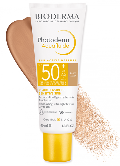 Bioderma Photoderm Max Aquafluide Spf50+ Toque Seco Dorado 40ml