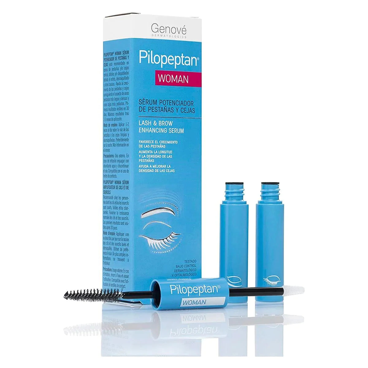 Genove Pilopeptan Woman Serum Potenciador De Pestañas Y Cejas 6 Ml.